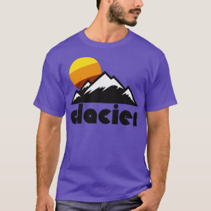 Retro Glacier Tourist Souvenir National Park Desig T-Shirt