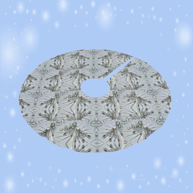 Retro Glam Art Deco Rhinestones and Crystal Brushed Polyester Tree Skirt (Creator Uploaded)