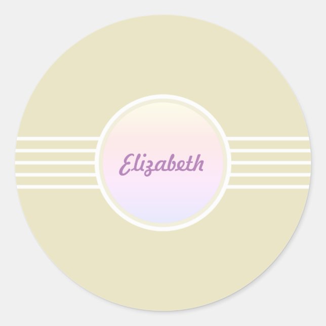 Retro Glam Gold and Opal Envelope Seals (Front)