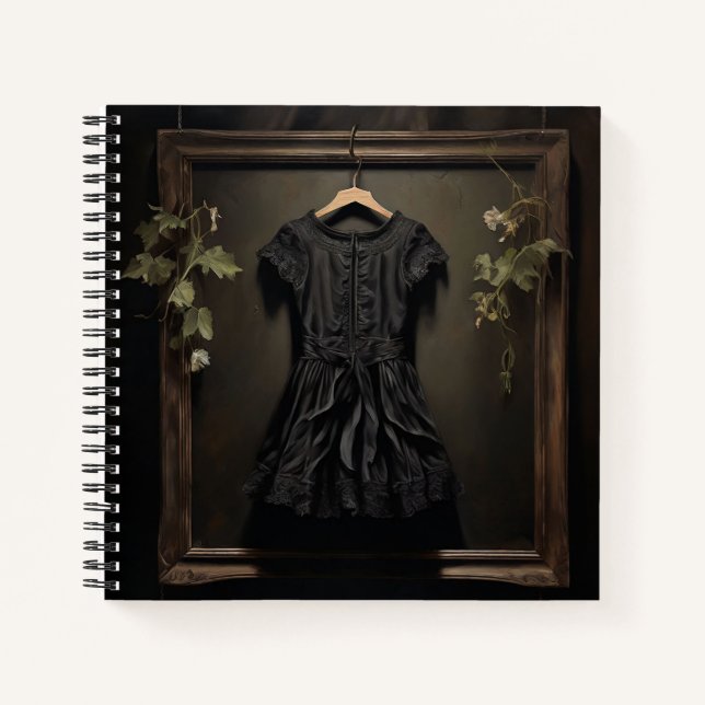 Retro Glamor Black Dress (LBD)  Notebook (Front)
