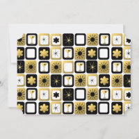 Retro Glamourous Gold Photo Cards