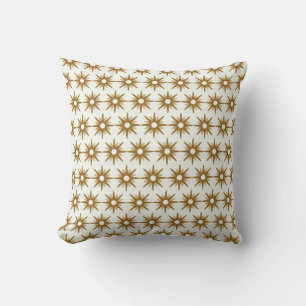 Retro Glamourous Gold Starburst Cushion