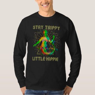 Retro Glitchy Stay Trippy Hippie Weird Mermaid Dis T-Shirt
