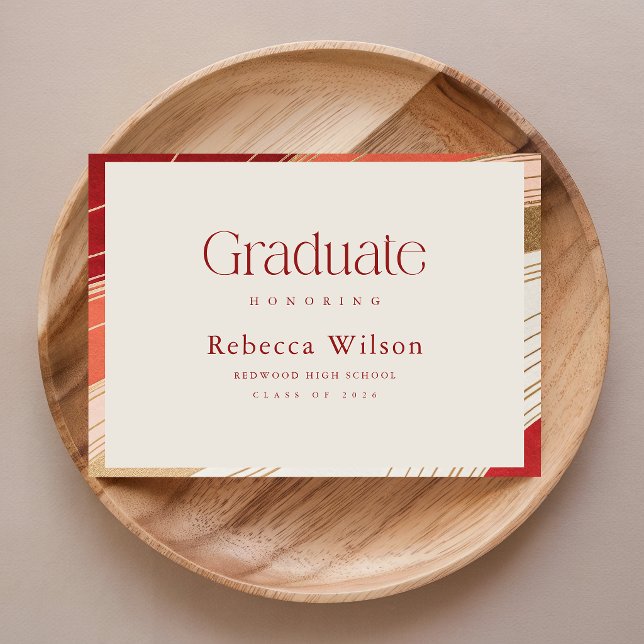 Retro Glitter School Graduation Party Invitation Postcard (Creator Uploaded)