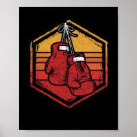 Retro Gloves Boxing Vintage Boxer Shorts