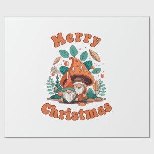Retro Gnome Christmas Wrapping Paper