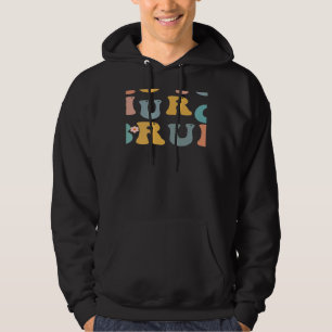 Retro Go To Church Bruh Meme Church Jesus Christia Hoodie