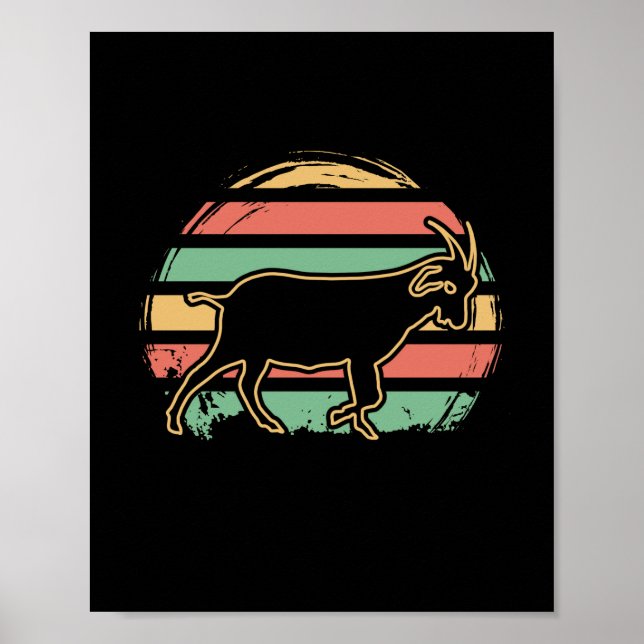 Retro Goat Poster (Front)