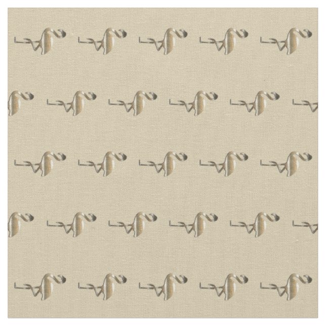 Retro Gold Holiday Vibe Fabric (Close Up)