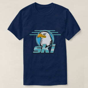 Retro Golden Eagle Ski logo T-Shirt