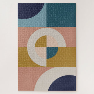 Retro Golden Huescape | Mid-Century Modern Puzzle