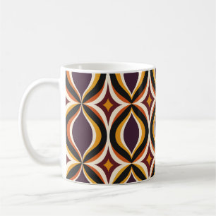 Retro Golden Waves Evening Mug
