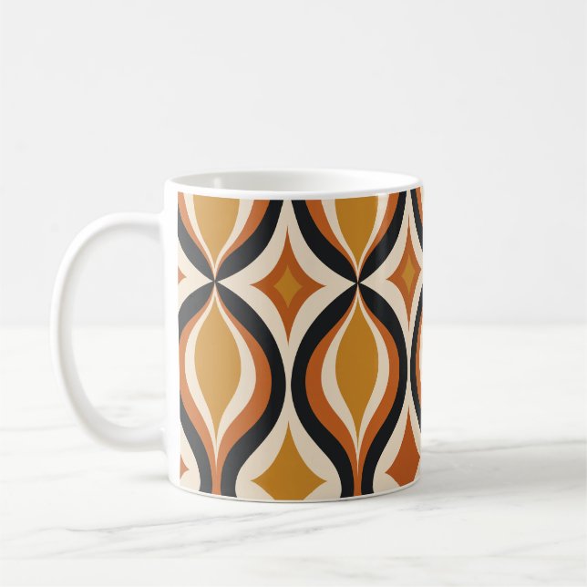 Retro Golden Waves mug  (Left)