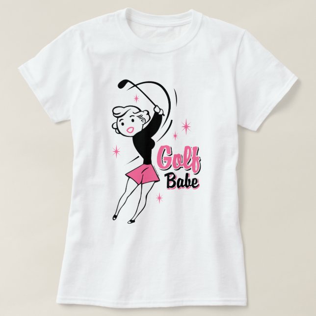 Retro Golf Babe Shirt (Design Front)