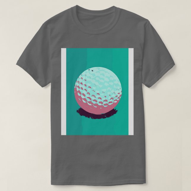 Retro Golf Ball T-Shirt (Design Front)