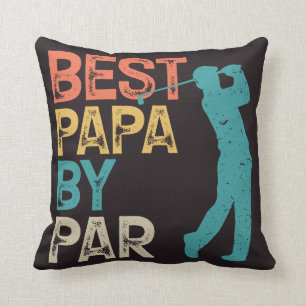 Retro Golfer - Best Papa By Par Cushion
