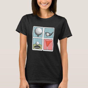 Retro Golfer Golf Player Golfing Vintage Sport   T-Shirt