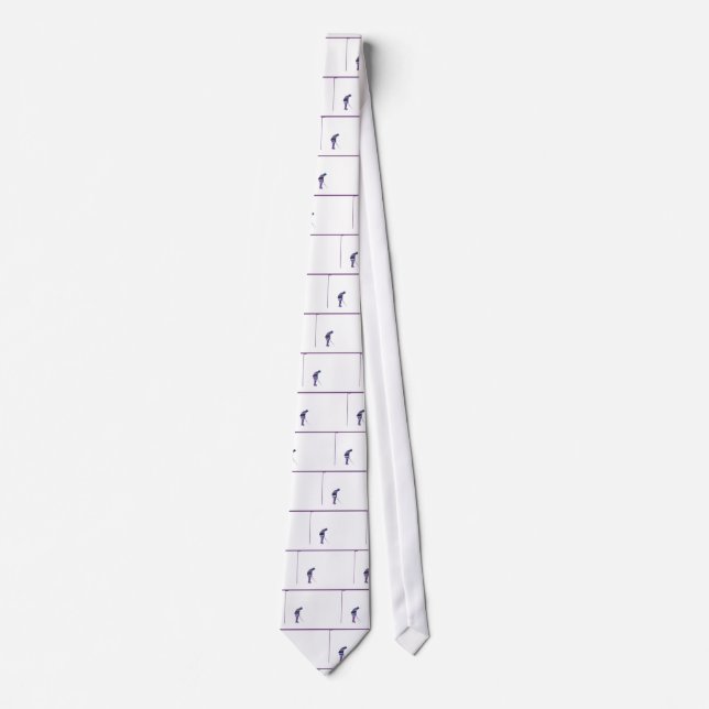 Retro Golfer Sports Tie Golf (Front)