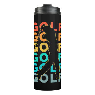 Retro Golfer Thermal Tumbler