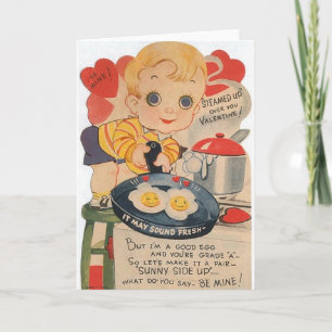 Retro Good Egg Valentine's Day Card