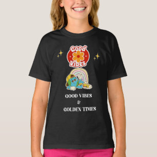 Retro Good Vibes Earth Character T-Shirt