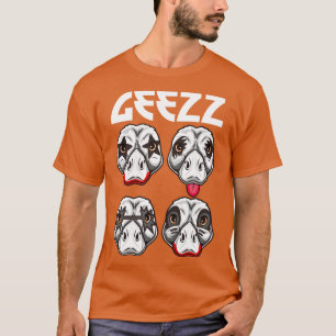 Retro Goose Pun Rock Music Gift Men Kids Women Fun T-Shirt