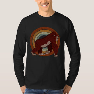 Retro Gorilla Vintage 80s 90s Sunset Tropical Ape  T-Shirt