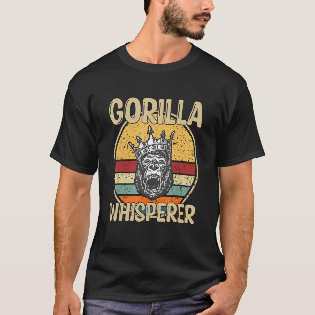 Retro Gorilla Whisperer T-Shirt (Front)
