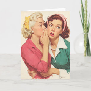 Retro Gossip and Glamour Secrets Card
