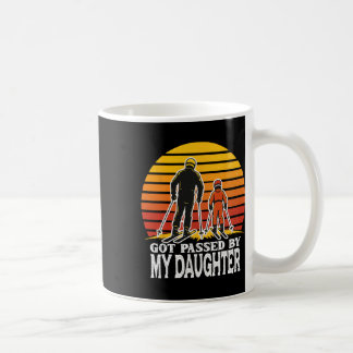 Retro Got Ped By My Daughter Funny Skiing Design Coffee Mug