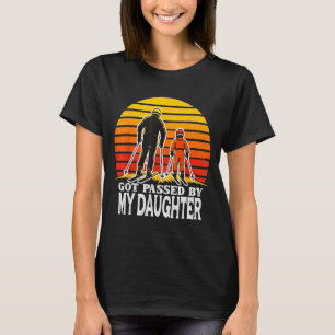 Retro Got Ped By My Daughter Funny Skiing Design T-Shirt