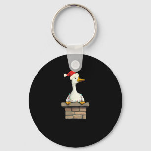 Retro Got Too Silly Christmas Funny Santa Silly Go Key Ring