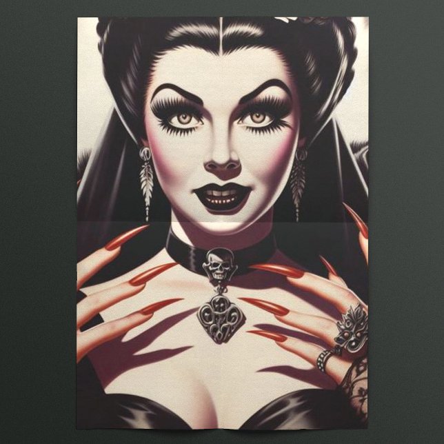 Retro Gothic Woman Tissue Paper (Creator Uploaded)