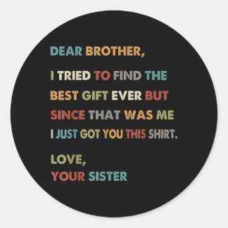 Retro Government Agencyr Brother Tried To Find The Classic Round Sticker
