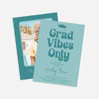 Retro Grad Vibes Only Graduation Party