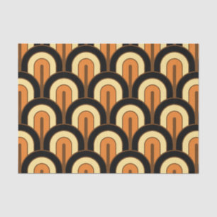 Retro Gradated Geometric Fan Pattern Tissue Paper
