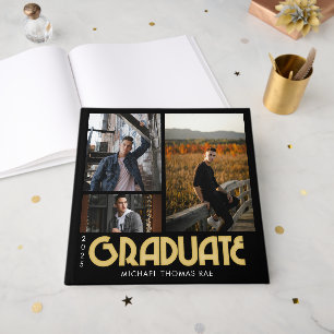 Retro Graduate Multi Photo Guest Book