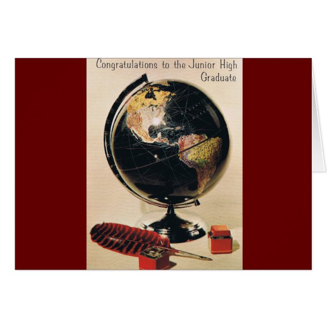 Retro Graduation Card (Front Horizontal)