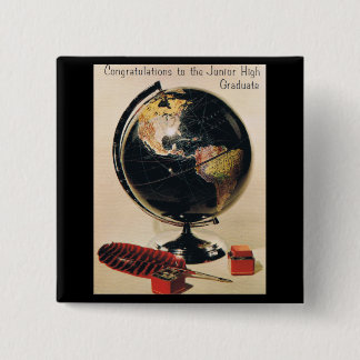 Retro Graduation Card 15 Cm Square Badge