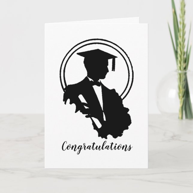 Retro Graduation Congratulations Card (Front)