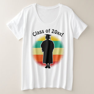 Retro Graduation Graduate Cap & Gown Woman Girl