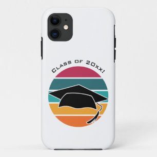 Retro Graduation Graduate Cap Mortarboard Case-Mate iPhone Case