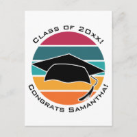 Retro Graduation Graduate Cap Mortarboard