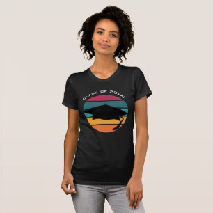 Retro Graduation Graduate Cap Mortarboard T-Shirt