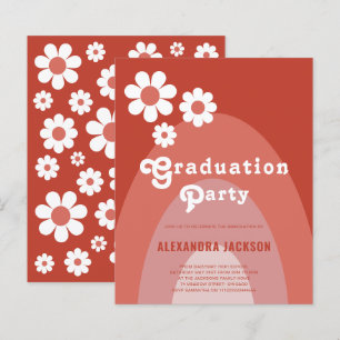 Retro Graduation Party Simple Daisy