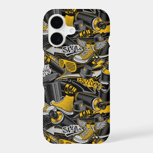 Retro Graffiti Urban Street Pattern Samsung Galaxy S21 Case (Back)