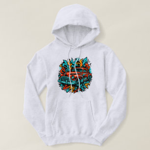 Retro Graffiti Vibes Hoodie