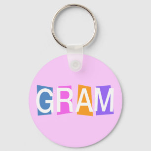 Retro Gram Key Ring