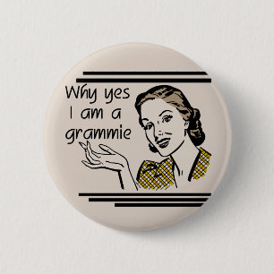 Retro Grammie T-shirts and Gifts 6 Cm Round Badge