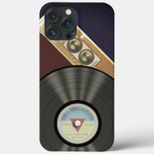 Retro Gramophone Music Vintage Vinyl Record iPhone 13 Pro Max Case